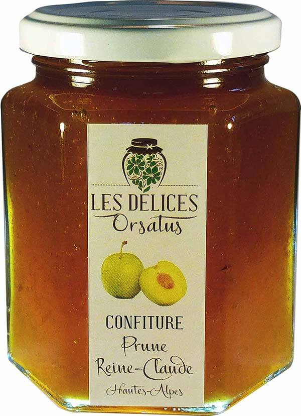 Confiture de Prune Reine Claude des HautesAlpes Les Délices Orsatus